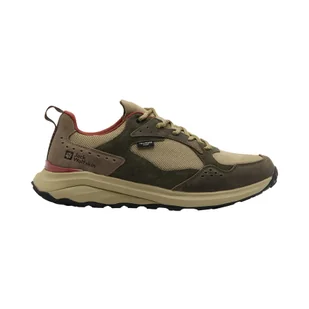 Męskie buty outdoorowe Jack Wolfskin CAMP FEVER TEXAPORE LOW M anis - 47 - Buty trekkingowe męskie - miniaturka - grafika 1