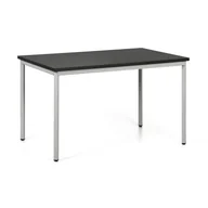 Stoły - B2B Partner Stół do jadalni TRIVIA, jasnoszara konstrukcja, 1200x800 mm, wenge 555429 - miniaturka - grafika 1