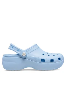 Crocs Klapki Classic Platform Pearl Clog 211231 Niebieski - Klapki i japonki damskie - miniaturka - grafika 1