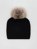 Czapki damskie - Reserved - LADIES` CAP - czarny - miniaturka - grafika 1