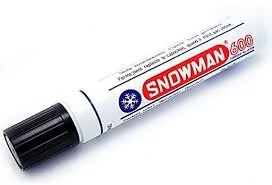 Marker Jumbo 600 czarny Snowman 2-11 mm scieta koncowka - Zakreślacze - miniaturka - grafika 1