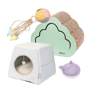 AniOne Pepe & Kitty Starter Kit L niebieski - Drapaki dla kotów AniOne Pepe & Kitty Starter Kit L niebieski - Drapaki dla kotów - miniaturka - grafika 1