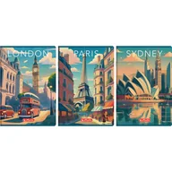 Zeszyty szkolne - Zeszyt A4 96k kratka z marginesem RETRO CITY 400196848 HERLITZ - miniaturka - grafika 1