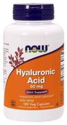 Suplementy naturalne - Now Foods Hyauluronic Acid with MSM - Kwas Hialuronowy 50 mg + MSM 450 mg (120 kaps.) - miniaturka - grafika 1