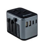 Ładowarki do telefonów - Verbatim Uniwersalny adapter podróżny UTA-03 USB-C PD 30W QC - miniaturka - grafika 1