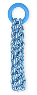 Zabawki dla psów - PET NOVA Pet Nova Ringo miętowe RopeRing ze sznurkiem niebieskie 30cm PPTN022 - miniaturka - grafika 1