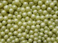 Dodatki do ciast w proszku - POSYPKA PEREŁKI CUKROWE zielone jasne 6mm - 25g - miniaturka - grafika 1