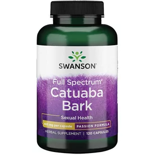 SWANSON Full Spectrum Catuaba Bark 120caps - Boostery testosteronu - miniaturka - grafika 1