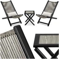 Meble ogrodowe - Zestaw mebli ogrodowych CHILL ONYKS - miniaturka - grafika 1