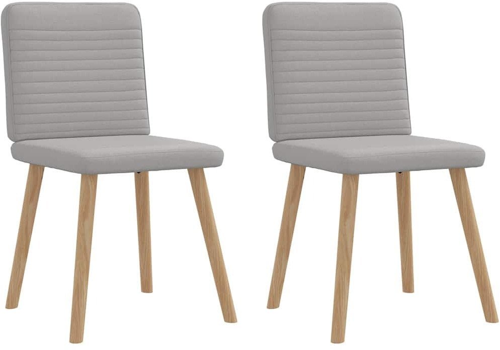 vidaXL Krzesła do jadalni 2 szt. Tkanina Cloud Grey