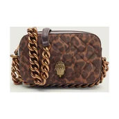 Torebki damskie - Kurt Geiger Skórzana listonoszka KENSINGTON zamsz - miniaturka - grafika 1