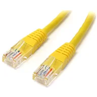 Kable miedziane - StarTech.com 1 ft (0,3 m) kabel Ethernet Cat5e - Power Over Ethernet - formowany - żółty - kabel sieciowy Ethernet (M45PATCH1YL) - miniaturka - grafika 1