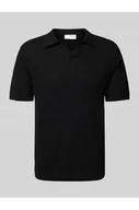 Koszulki męskie - Koszulka polo o kroju regular fit z efektem szydełkowym model LINO - Selected Homme - miniaturka - grafika 1