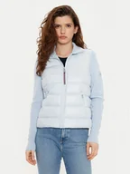 Kurtki damskie - Tommy Hilfiger Kurtka puchowa WW0WW43771 Błękitny Regular Fit - miniaturka - grafika 1