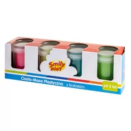 Masy plastyczne - Ciasto Masa Plastyczna Z Brokatem 4 Słoiczki - miniaturka - grafika 1