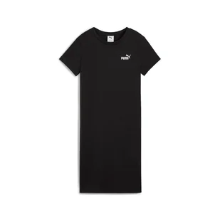 Damska Sukienka PUMA ESS SMALL NO. 1 LOGO SLIM DRESS 68497401 – Czarny - Sukienki - miniaturka - grafika 1
