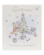 Kartki okolicznościowe i zaproszenia - Disney Kubuś Puchatek Wnuk Kartka świąteczna z kopertą - uroczy, wzór z puchatkiem, okiem, prosiakiem i choinką - miniaturka - grafika 1