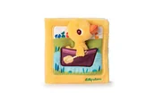 Zabawki interaktywne dla dzieci - Lilliputiens Książeczka aktyizująca z mini-przytulanką Na farmie Kaczorek Gaspard 18 m+ - miniaturka - grafika 1