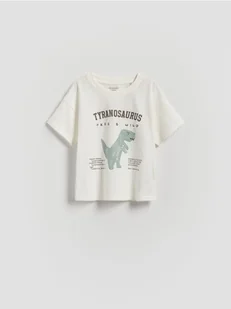 Reserved - Bawełniany t-shirt - złamana biel - Bluzki dla niemowląt - miniaturka - grafika 1