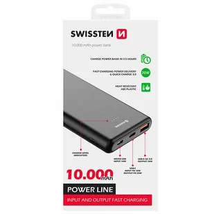 SWISSTEN Powerbank QC PD 20W 10000 mAh POWER LINE - Powerbanki - miniaturka - grafika 4