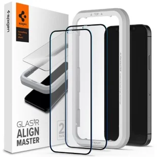 Spigen SZKŁO HARTOWANE ALM GLASS FC 2-PACK IPHONE 12 PRO MAX BLACK - Szkła hartowane na telefon - miniaturka - grafika 1