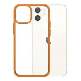 PanzerGlass Obudowa dla telefonów komórkowych ClearCase Antibacterial na Apple iPhone 12 mini 0282) Pomarańczowy - Etui i futerały do telefonów - miniaturka - grafika 1