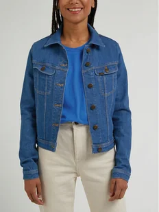 Lee Kurtka jeansowa Rider L54MGWB01 112330459 Niebieski Regular Fit - Kurtki damskie - miniaturka - grafika 1