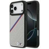 Etui i futerały do telefonów - Etui BMW M Tricolor Metal Logo MagSafe do Apple iPhone 17 Pro Max Szary - miniaturka - grafika 1