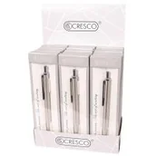 Długopisy - CRESCO Długopis Reporter stal nierdzewna w etui - Cresco - miniaturka - grafika 1