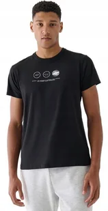 Koszulka Męska 4f Gładka Tshirt Czarny Bawełna Lato Shm2481 R. Xxl - Koszulki męskie - miniaturka - grafika 1