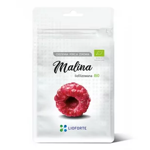 Lioforte Malina liofilizowana Lioforte BIO, 25g - Owoce świeże i suszone - miniaturka - grafika 1