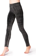 Legginsy - PANASIAM Legginsy Batik Kwiat Życia spodnie do jogi treningowe fitness legginsy sportowe elastyczne - miniaturka - grafika 1