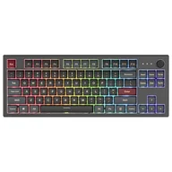 Klawiatury - Montech MKey TKL Gaming USB Bordowy, Ciemny Szary GATA-2430 - miniaturka - grafika 1