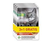 Mokra karma dla kotów - Purina Pro Plan dla kota Cat Sterilised wołowina saszetka 4x85g 3+1 gratis - miniaturka - grafika 1
