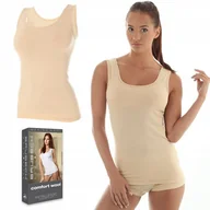 Koszulki i topy damskie - BRUBECK TA10170 koszulka damska bezrękawnik - S - miniaturka - grafika 1