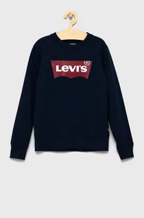 Bluzy damskie - Levi's Levi's Bluza dziecięca kolor granatowy z nadrukiem - grafika 1