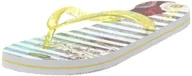 Klapki i japonki damskie - Desigual Stripped, japonki damskie, żółty - Żółty jaune - 36 EU - miniaturka - grafika 1