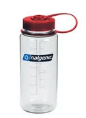 Shakery i bidony sportowe - Butelka turystyczna Nalgene Sustain Wide Mouth 16 oz (500 ml) - clear/red - miniaturka - grafika 1