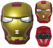 Dodatki do strojów karnawałowych - Maska Iron Man Świecąca Led Superbohater, Hopki - miniaturka - grafika 1