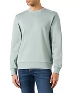 Bluzy męskie - Hackett London Męska bluza z kapturem z końcówką, blado-zielonkawo-niebieski, XL - miniaturka - grafika 1