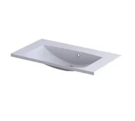 Umywalki - Umywalka meblowa Oristo Amelia 80 cm prostokątna biały połysk UME-AM-80-92-BO - miniaturka - grafika 1