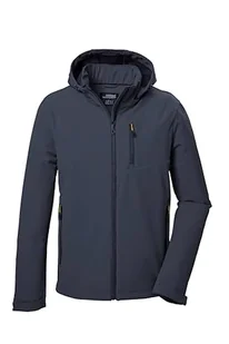 killtec Męska kurtka softshellowa/kurtka outdoorowa z odpinanym kapturem KOW 92 MN SFTSHLL JCKT, granatowa, XXL, 41829-000 - Kurtki męskie - miniaturka - grafika 1