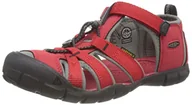 Buty dla dziewczynek - KEEN Unisex Seacamp 2 CNX buty do nauki chodzenia, czerwony - Racing Red Gargoyle - 23 EU - miniaturka - grafika 1