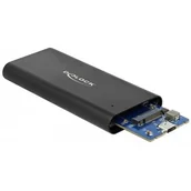 Obudowy i kieszenie na dyski twarde - DeLOCK Kieszeń obudowa zewnętrzna M.2 NVME czarna 42614 - miniaturka - grafika 1