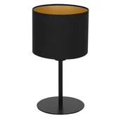 Lampy stojące - Luminex Frodi 3185 lampa stołowa lampka 1x60W E27 czarny/złoty - miniaturka - grafika 1