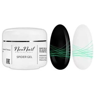 Neonail SPIDER GEL NEON GREEN 5ML - Lakiery do paznokci - miniaturka - grafika 1