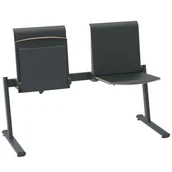 Wyposażenie miejsc publicznych - Podwójna ława w graficie siedzisko automatyczne TPS1 L2 - miniaturka - grafika 1