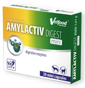 Suplementy i witaminy dla psów - VETFOOD Amylactiv Digest MINI - 30 kapsułek - miniaturka - grafika 1