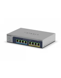 Netgear 8Port Switch 100/1000/2500 MS108TUP 8-Port Ultra60 PoE++ Multi-Gig unmgd Switch - Switche - miniaturka - grafika 1