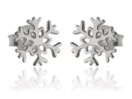 Kolczyki - Kolczyki srebrne śnieżynki sztyft k3297 0,7g. - miniaturka - grafika 1